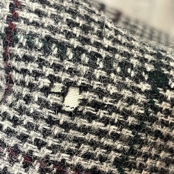 Vtg J. Crew Plaid‎ Blazer Men's 40R Gray Sport Coat 100% Wool Jacket Career USA - Picture 13 of 13